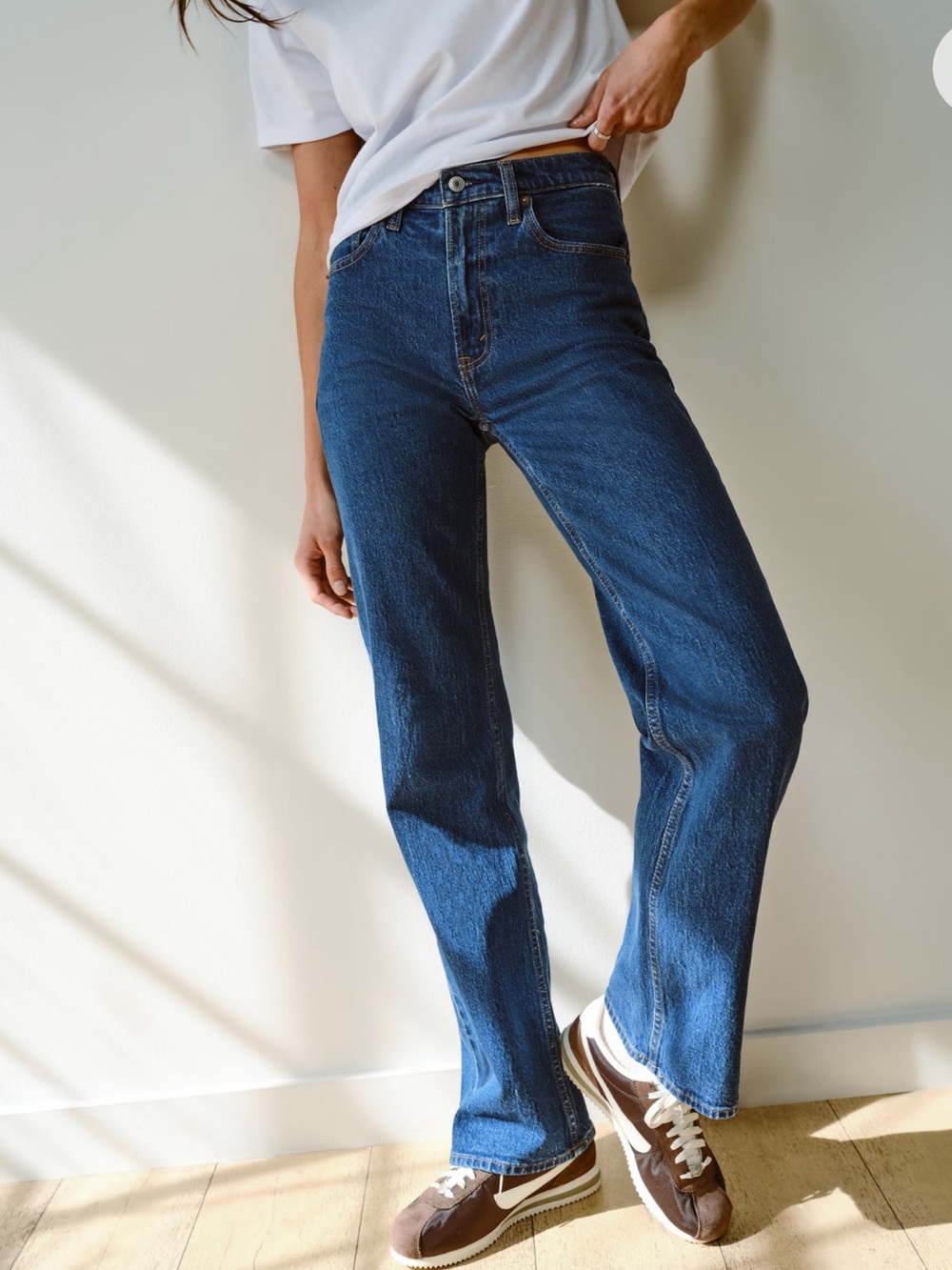 Abercrombie 90’s Relaxed Jeans | 29 Tall | High Rise Dark Wash Straight Leg